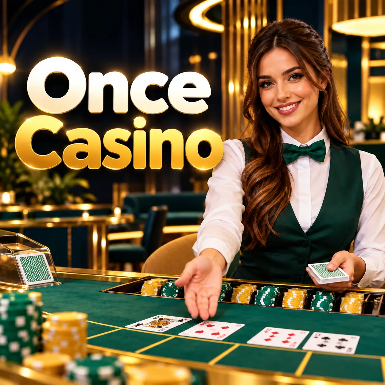 Mesa de ruleta en directo de Once Casino